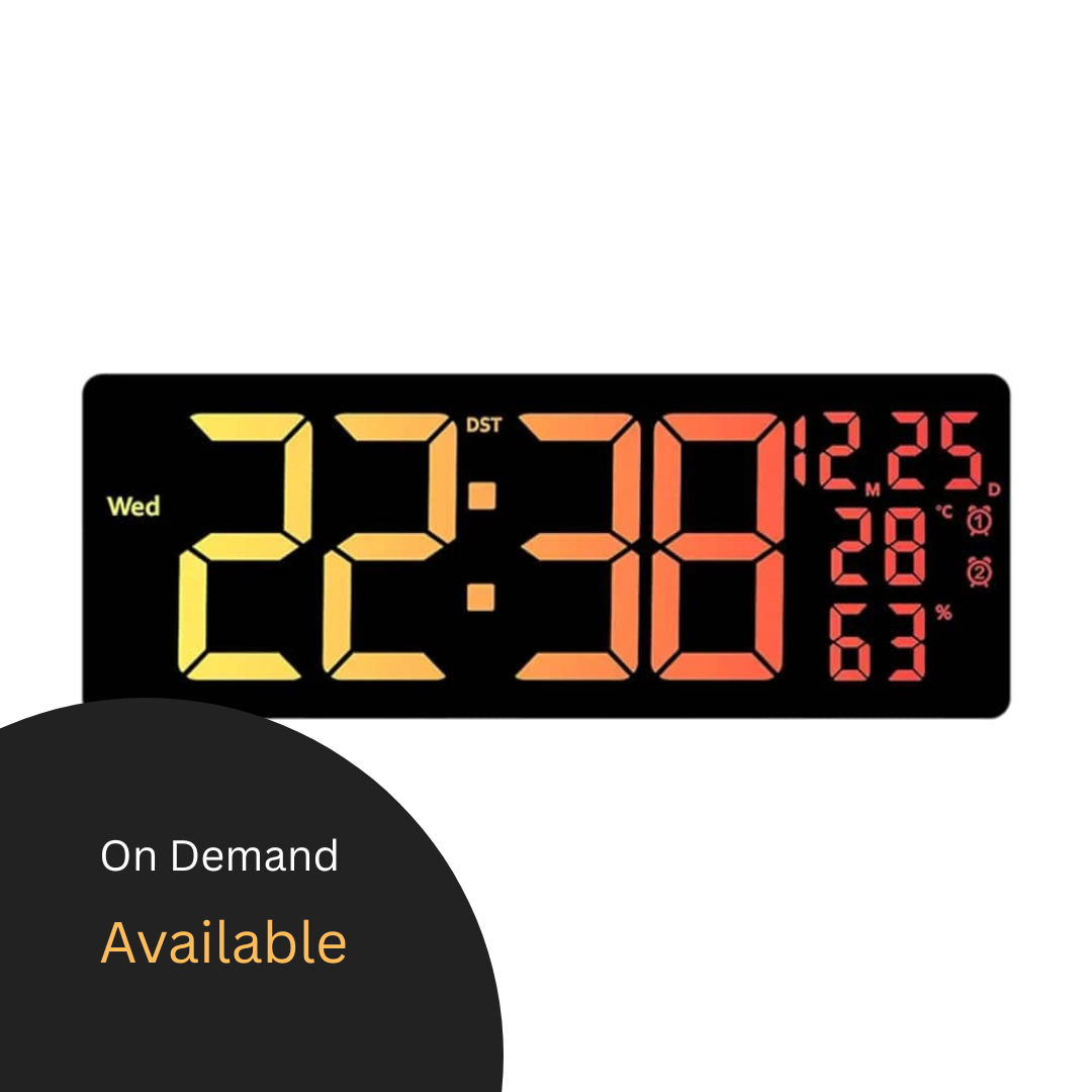 Digital Led Clock With Calendar